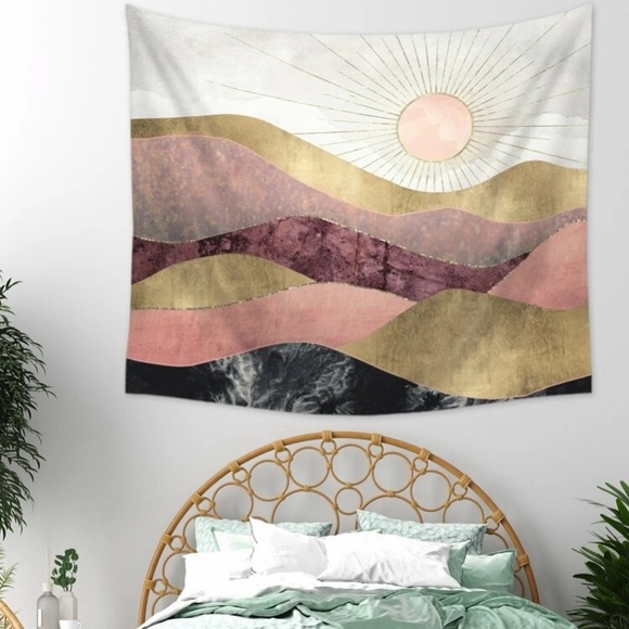 Sun Over Mountains Hanging Wall Decor. Bohemian theme, western, chic - Picture 4 of 6